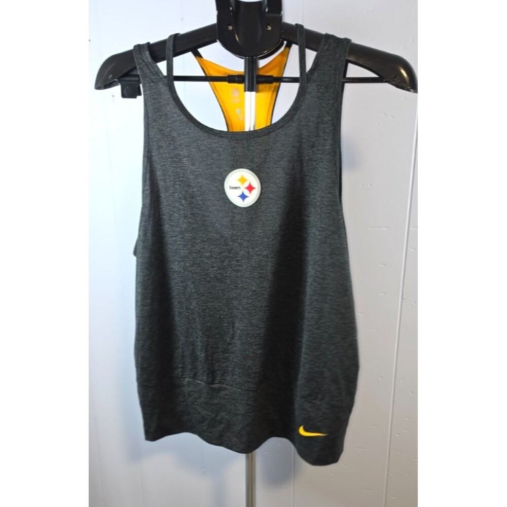 NFL Team Apparel Dri-Fit Pittsburgh Steelers Size Large Tank Top Shirt